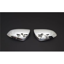 Nissan Qashqai Facelift Uyumlu Ayna Kapağı 2 Parça 2010-2014 Paslanmaz Krom