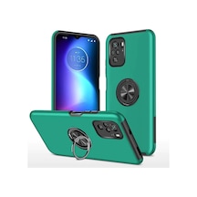 Xiaomi Poco F3 Uyumlu Kılıf Elit Yüzüklü Kapak - Yeşil
