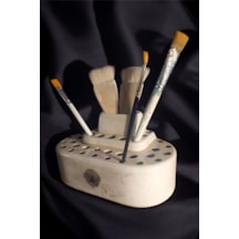 Resim Fırçası Tutucu Seramik Standı 19x10x10 Cm