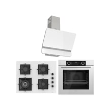 Ferre Fryart SC Serisi Wok'lu Beyaz 3'lü  XE63CB-SC406-D081 Ankastre Set