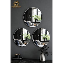 3 Adet 20x20 Cm Yuvarlak Gümüş Ayna Pleksi Dekoratif Hafif Pleksi Ayna Modern Duvar Dekoru Oval Form Pleksi Ayna Gümüş Renk Modern Ev Dekorasyonu Gümüş Gümüş