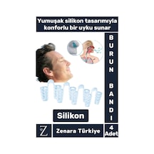 Premium Horlama Azaltıcı Rahat Nefes Alıp Verme Uyku Horlama Önleyici Burun Delik Aparatı 4 Adet