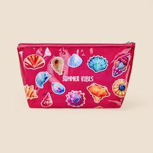 Living Summer Vibes Kozmetik Çantası - Şeffaf / Pembe