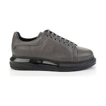 Gri Hakiki Deri Erkek Sneaker E01811100743 Gri