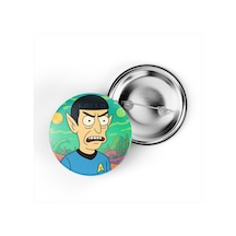 Spock - 44 Mm İğneli Çanta Rozeti - 5 Adet Diğer