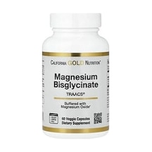 California Gold Nutrition, Magnesium Bisglycinate, Formulated With Traacs , 60 Veg Capsules 100 Mg Per Capsule