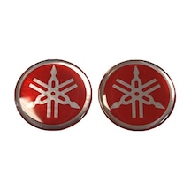 Motosiket Damla Sticker Yamaha 4.5cm Kırmızı - 2 Adet