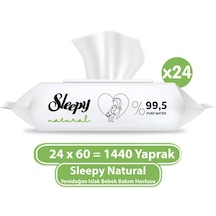 Sleepy Natural Yenidoğan Islak Bebek Bakım Havlusu 24 X 60'Lı