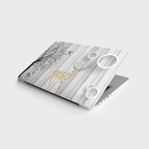 Laptop Sticker Notebook Kaplama Etiketi Renkli Geyik