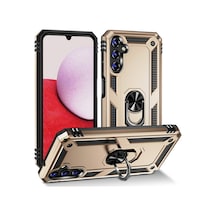Samsung Galaxy  Uyumlu - A04s Kılıf Sofya Yüzüklü Silikon Kapak - Gold