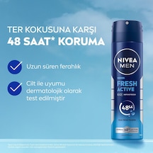 Erkek Sprey Deodorant Fresh Active 150 Ml,ter Kokusuna Karşı 48 Saat Koruma,okyanus Özleri,alüminyum İçermeyen Formül