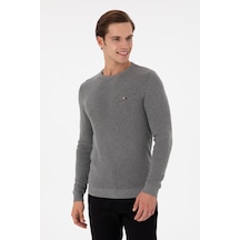 U.s. Polo Assn. Erkek Gri Melanj Kazak /triko 50298282-vr086 Gri Melanj