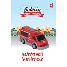 Şehrin Kırılmazları Sürtmeli Oyuncak İtfaiye Aracı 12,5 Cm 3+ Yaş