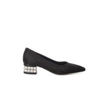 Pierre Cardin Siyah Süet Kadın Topuklu Ayakkabı 001