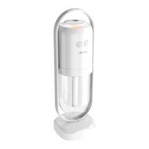 Lenyes Lhu04 Kum Saati Tipi 360 Derece Dönebilen Rgb Atmosfer Işıklı Sessiz Hava Nemlendirici Beyaz