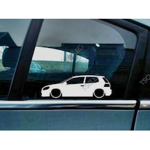 Golf Mk6 Kelebek Cam Oto Sticker 17 Cm 2 Adet
