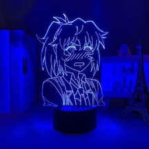 Goldenqian High Rise Invasion Anime 3d Gece Lambası Boy Için 16 Renk Kız Odası Dekoru Illusion Led Lamba Usb Manga Enis Figürü Uygun Çocuklar Hayranlar Yılbaşı Hediyeleri X4gatj Siyah