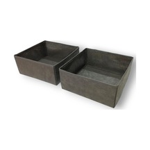 Antrasit 2'li Çekmece İçi Düzenleyici Organizer Set - Çok Amaçlı Dolap İçi Kutu Seti 28 28 13cm Genel