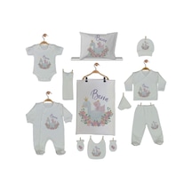 Pia Baby Gl 2203 12 Parça İsme Özel Hastane Çıkışı Krem