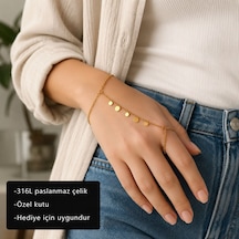 Aurelia Dots Luxe Bracelet Yuvarlak Plaka Detaylı Şahmeran Bileklik Çok Renkli