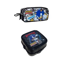Sonic Beslenme Kabı Ve Kalem Çantası Siyah Çok Renkli