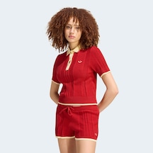 Adidas Polo Sh Sleeves Kadın Kırmızı Polo Yaka T-shirt Kr7060 2800278