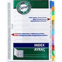 Serve Karton Ayraç Klasik 12 Renkli A4 Sv-5525-k