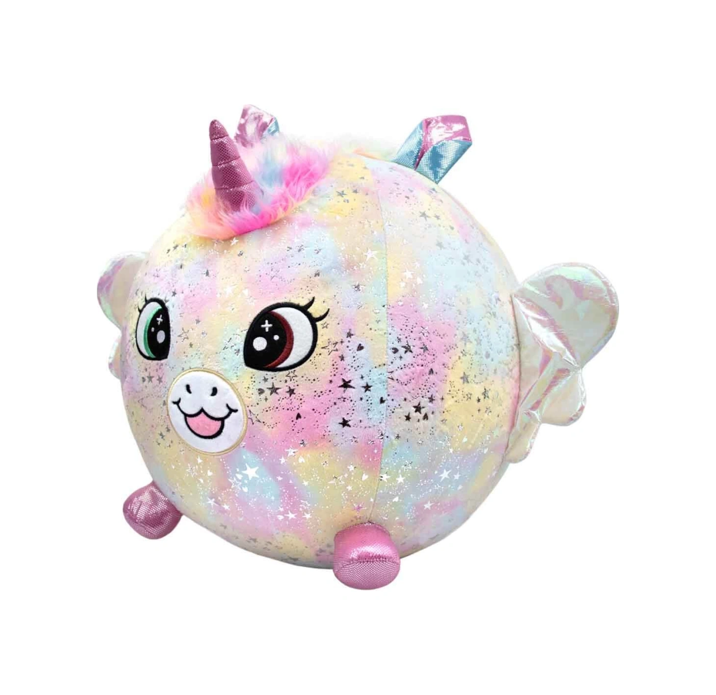 Şişme Peluş Unicorn Xxl Shiny Corns S2 Pembe