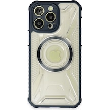 Apple Uyumlu  iPhone 14 Pro Max Kılıf Prag Magneticsafe Kapak Lacivert