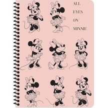16.5x22.5 Kareli Defter - All Eyes On Minnie Renkli