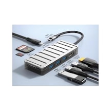 Pd 100w 7in1 Usb-c To Tf/sd-hdmı Hub Adaptör Hb-13