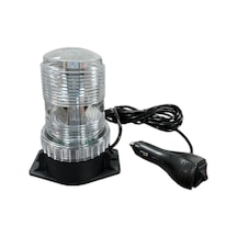 7 Fonksiyonlu Tepe Lambası Çakarlı Mıknatıslı Dikey Model 12-30v Kırmızı-mavi / Laık537-1