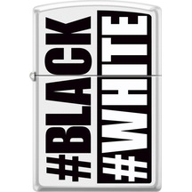 Zippo #Black/#White Çakmak - 214-055400