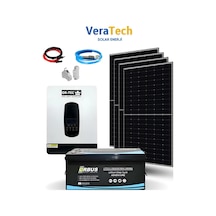 Veratech 4.2 Kw Lityum Akülü Hazır Solar Enerji Bağ Evi Paketi