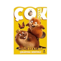 Hoplayanlar Temalı Çıkartmalı Boyama Kitabı
