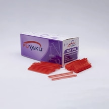 Fuyaku 100 Mm Standart Kılçık Etiketleme Plastiği Renkli 5.000 Adet Kırmızı