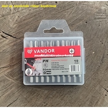 Vnd Ph3 Sac Vida Sıkma Ucu Ph3 Bits Uç 50mm Cobalt Çelik Uç 10pcs Germany Matkap Ucu