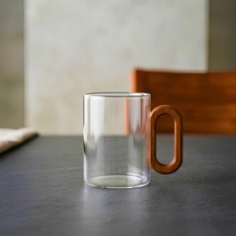 400ml Akasya Kuplu Kupa Şeffaf