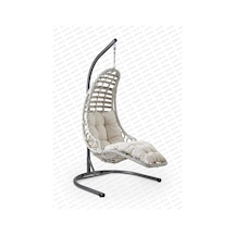 Capri Swing Bodrum Tekli Rattan Bahçe Salıncağı Balkon Salıncağı 001