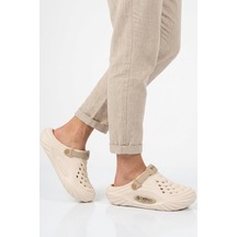 Ekru Eva Unisex Sabo Terlik Çok Renkli