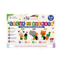3-6 Yaş Eğitici 3d Puzzle Fil Çocuk Yapboz Zeka Geliştirici Oyuncak Renkli Parça Montessori Oyunu