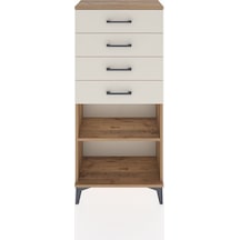 Hyperion Dolap Tek Raflı 4 Çekmeceli 60x44x134 Çam-aytaşı Atlas Çam