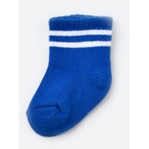 Biorganic Unisex Çizgili Tekli Bebek Çorabı 68458