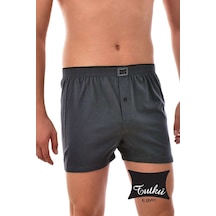 Tutku Erkek Penye Havlu Boxer 12'li Füme