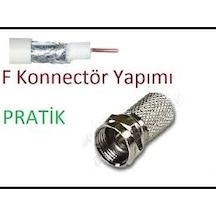 Ef Vida 50 Parça Uydu Konnektör Rg-6-f 5047