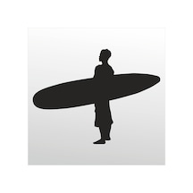 Folyo Sticker Sörf 130cm Uzunluk Siyah