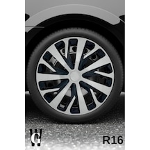 Fiat Scudo 16 İnç Jant Kapağı 4 Adet Siyah Gri C112