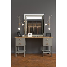 B3Concept B3 Concept Koyu Gri & Safir Meşe Retro Serisi Dört Çekmeceli Masa B3Concept B3 Concept Koyu Gri & Safir Meşe Retro Serisi Dört Çekmeceli Masa