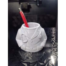 3d Baskı Doktor Kalemlik Masaüstü Kalem Kutusu Beyaz