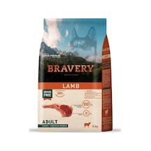 Bravery Lamb Tahılsız Kuzu Etli Büyük ve Orta Irk Yetişkin Köpek Maması 4 KG